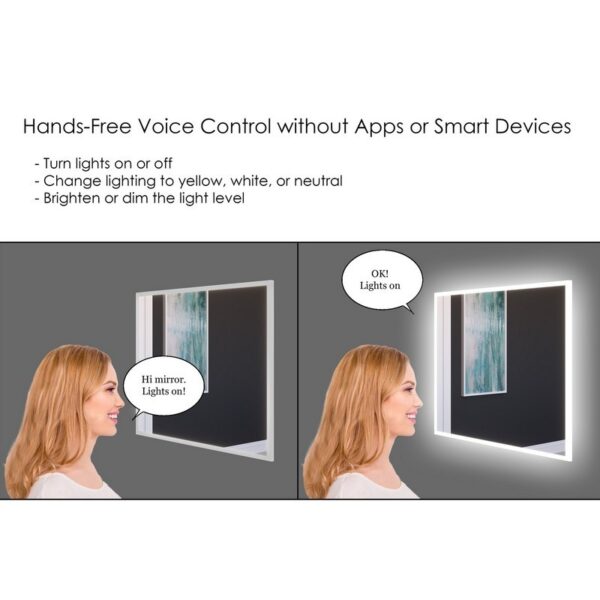 Castello USA CB-SM430-60-30 Lisa 60 x 30 Inch Smart Mirror