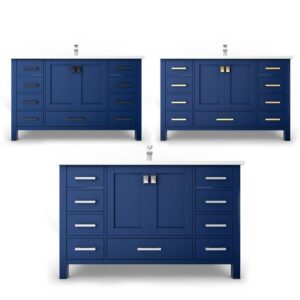 Castello USA CB-YAM-48BU-SET Yamyam 47 Inch Blue Vanity Set with Top