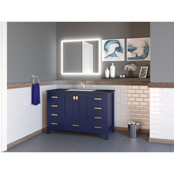 Castello USA CB-YAM-48BU-SET Yamyam 47 Inch Blue Vanity Set with Top