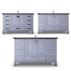 Castello USA CB-YAM-48G-SET Yamyam 47 Inch Grey Vanity Set with Top