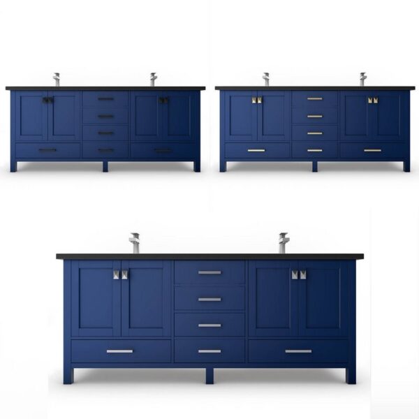 Castello USA CB-YAM-60BU-SET Yamyam 60 Inch Blue Vanity Set with Top