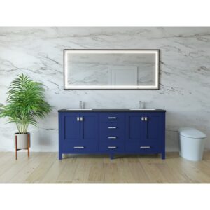 Castello USA CB-YAM-60BU-SET Yamyam 60 Inch Blue Vanity Set with Top