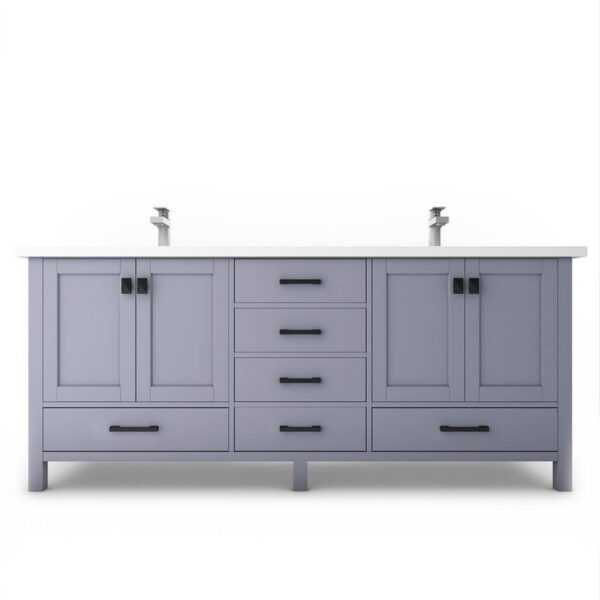 Castello USA CB-YAM-60G-SET Yamyam 60 Inch Grey Vanity Set with Top