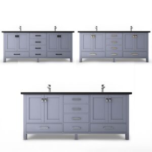 Castello USA CB-YAM-60G-SET Yamyam 60 Inch Grey Vanity Set with Top