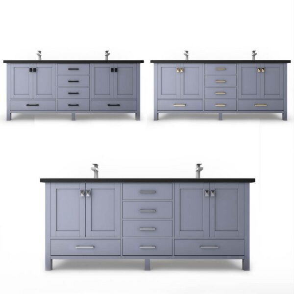 Castello USA CB-YAM-60G-SET Yamyam 60 Inch Grey Vanity Set with Top