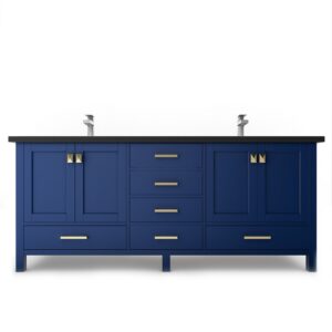 Castello USA CB-YAM-72BU-SET Yamyam 72 Inch Blue Vanity Set with Top