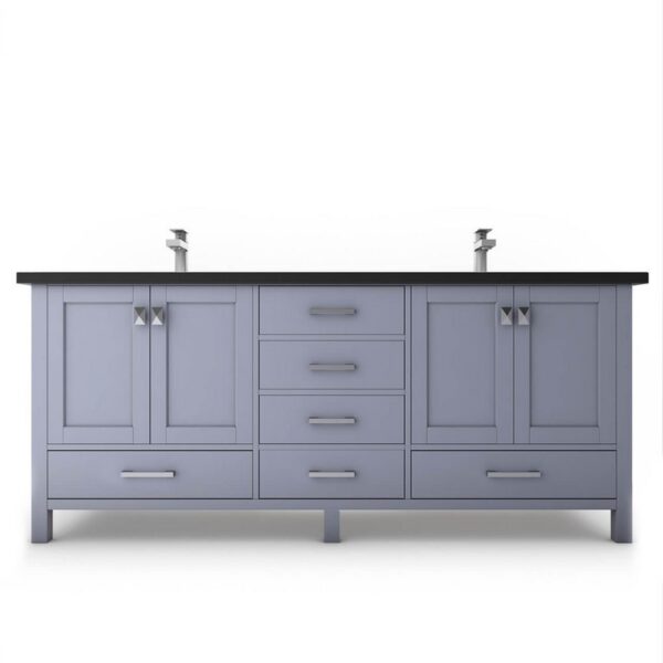 Castello USA CB-YAM-72G-SET Yamyam 72 Inch Grey Vanity Set with Top