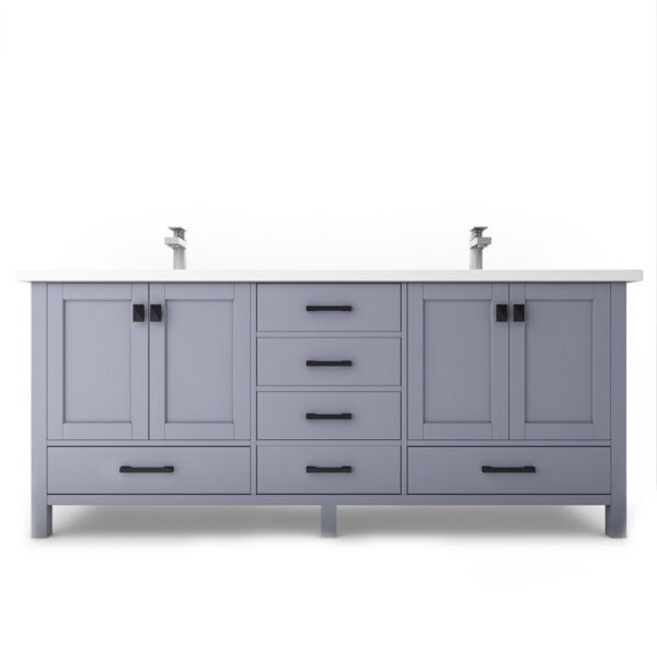 Castello USA CB-YAM-72G-SET Yamyam 72 Inch Grey Vanity Set with Top