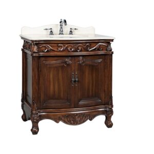 Chans Furniture CF-2873M-TK Fiesta 32 Inch Brown Bathroom Sink Vanity