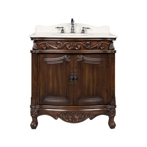 Chans Furniture CF-2873M-TK Fiesta 32 Inch Brown Bathroom Sink Vanity