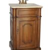 Chans Furniture CF-3006M-TK Teega 21 Inch Brown Petite Powder Room Bathroom Sink Vanity