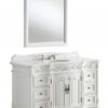 Chans Furniture CF-3882W-AW-42 Beckham 42 Inch Antique White Bathroom Sink Vanity