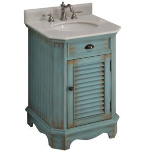 Chans Furniture CF-47523BU Abbeville 24 Inch Light Blue Bathroom Sink Vanity