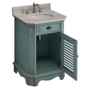 Chans Furniture CF-47523BU Abbeville 24 Inch Light Blue Bathroom Sink Vanity