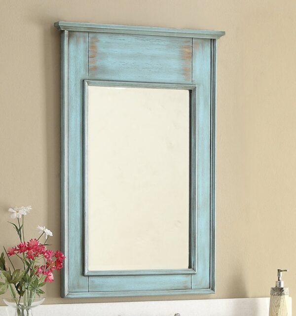 Chans Furniture CF-88323BU-60 Abbeville 60 Inch Distressed Blue Bathroom Double Sink Vanity