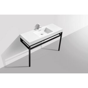 Kubebath KB CH48 Haus 48 Inch Console Single Sink Bath Vanity with White Acrylic Sink