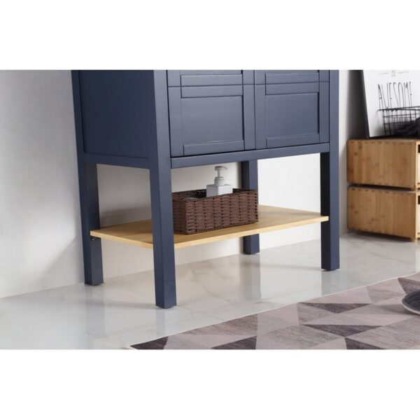 Chans Furniture CL-208NB-30 30 Inches Tennant Brand Arola Small Slim Narrow Bathroom Vanity In Navy Blue