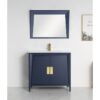 Chans Furniture CL-22NB36-ZI 36 Inches Larvotto Modern Single Sink Bathroom Vanity In Navy Blue