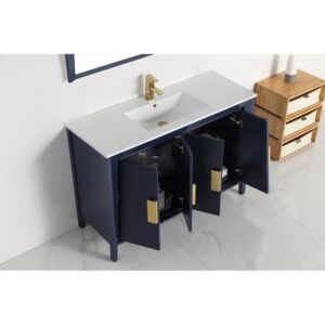 Chans Furniture CL-22NB47-ZI 48 Inches Larvotto Color Modern Single Sink Bathroom Vanity In Light Wheat