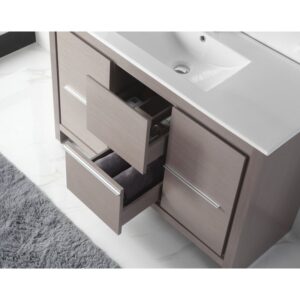 Chans Furniture CL10-GO47-ZI 48 Inch Tennant Brand VIARA Modern Style Vanity - Bathroom Sink Vanity in Gray Oak