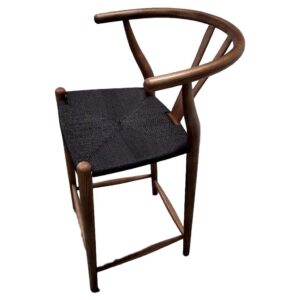 GFURN Dagmar Counter Stool - Walnut & Black Cord