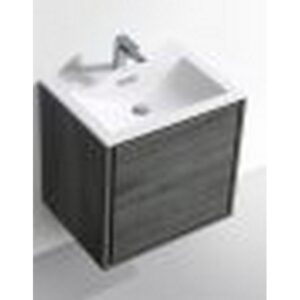 Kubebath DL24 De Lusso 24 Inch Wall Mount Single Sink Bath Vanity