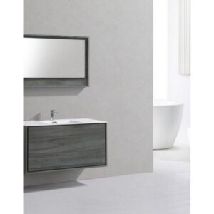 Kubebath DL48S De Lusso 48 Inch Wall Mount Single Sink Bath Vanity