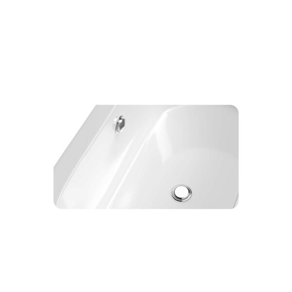 Empava EMPV-59FT1505 59 x 31 1/2 Inch Soaking Freestanding Bathtub - Glossy White