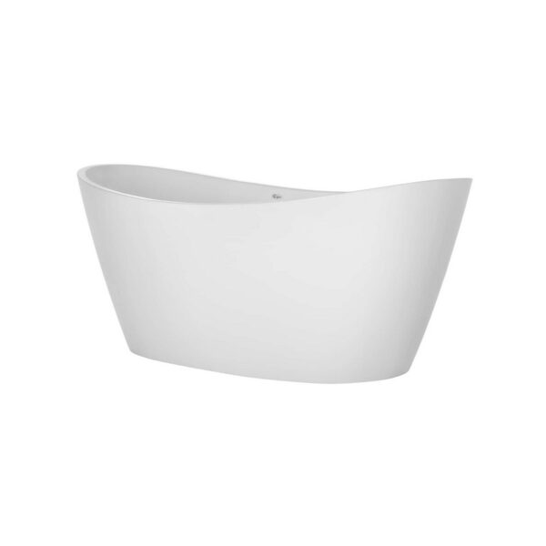 Empava EMPV-59FT1518 59 x 30 Inch Soaking Freestanding Bathtub - White