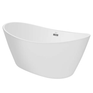 Empava EMPV-67FT1518LED 67 x 30 Inch Soaking Freestanding Bathtub - White