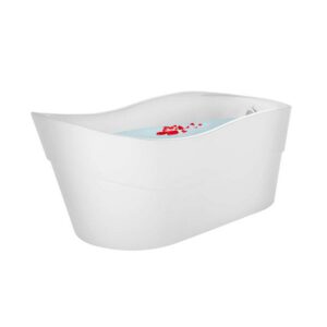 Empava EMPV-67FT1527 66 7/8 x 31 1/2 Inch Freestanding Soaking Bathtub with Left Drain in White