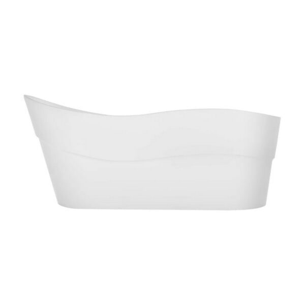 Empava EMPV-67FT1527 66 7/8 x 31 1/2 Inch Freestanding Soaking Bathtub with Left Drain in White