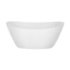 Empava EMPV-69FT1603 68 7/8 x 28 3/4 Inch Freestanding Oval Soaking Bathtub with Center Drain in White