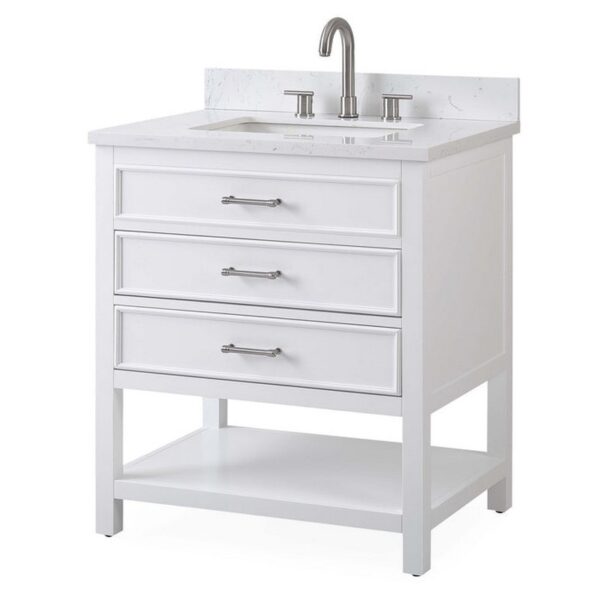 Chans Furniture F-7206-30 Felton 30 Inch Bathroom Single Sink Vanity