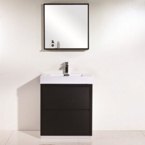 Kubebath FMB30 Bliss 29 3/8 Inch Free Standing Single Sink Bath Vanity