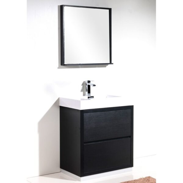 Kubebath FMB30 Bliss 29 3/8 Inch Free Standing Single Sink Bath Vanity