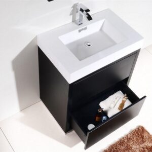 Kubebath FMB30 Bliss 29 3/8 Inch Free Standing Single Sink Bath Vanity