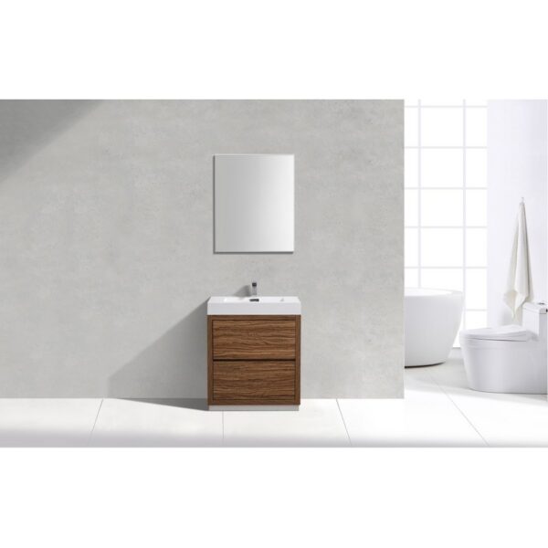 Kubebath FMB30 Bliss 29 3/8 Inch Free Standing Single Sink Bath Vanity