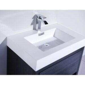 Kubebath FMB30 Bliss 29 3/8 Inch Free Standing Single Sink Bath Vanity