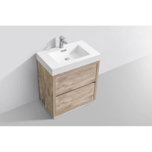 Kubebath FMB30 Bliss 29 3/8 Inch Free Standing Single Sink Bath Vanity