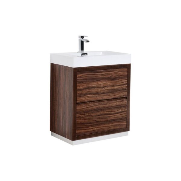 Kubebath FMB30 Bliss 29 3/8 Inch Free Standing Single Sink Bath Vanity