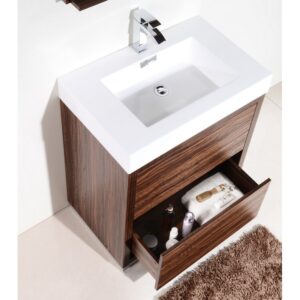 Kubebath FMB30 Bliss 29 3/8 Inch Free Standing Single Sink Bath Vanity