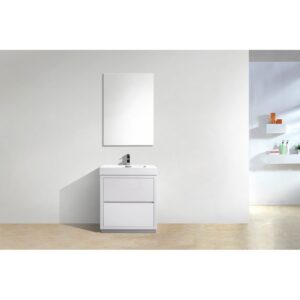 Kubebath FMB30 Bliss 29 3/8 Inch Free Standing Single Sink Bath Vanity