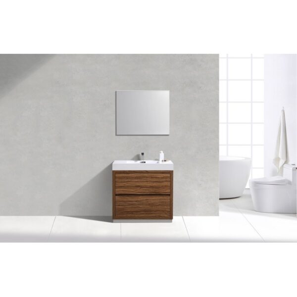 Kubebath FMB36 Bliss 35 1/4 Inch Free Standing Single Sink Bath Vanity