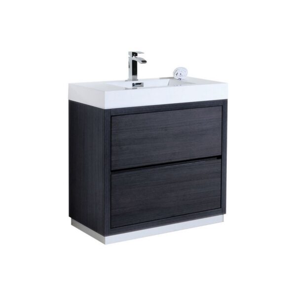 Kubebath FMB36 Bliss 35 1/4 Inch Free Standing Single Sink Bath Vanity