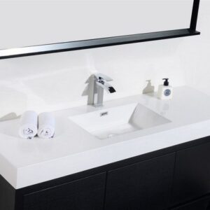 Kubebath FMB60S Bliss 59 Inch Free Standing Single Sink Bath Vanity