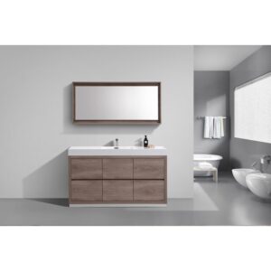 Kubebath FMB60S Bliss 59 Inch Free Standing Single Sink Bath Vanity