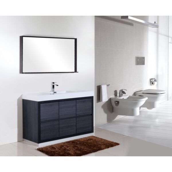 Kubebath FMB60S Bliss 59 Inch Free Standing Single Sink Bath Vanity