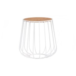 gabbia round side table white 643355.jpg