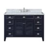 Chans Furniture GD-3028NB50 50 Inches Shutter Blinds Kalani Single Sink Single Sink Bathroom Vanity